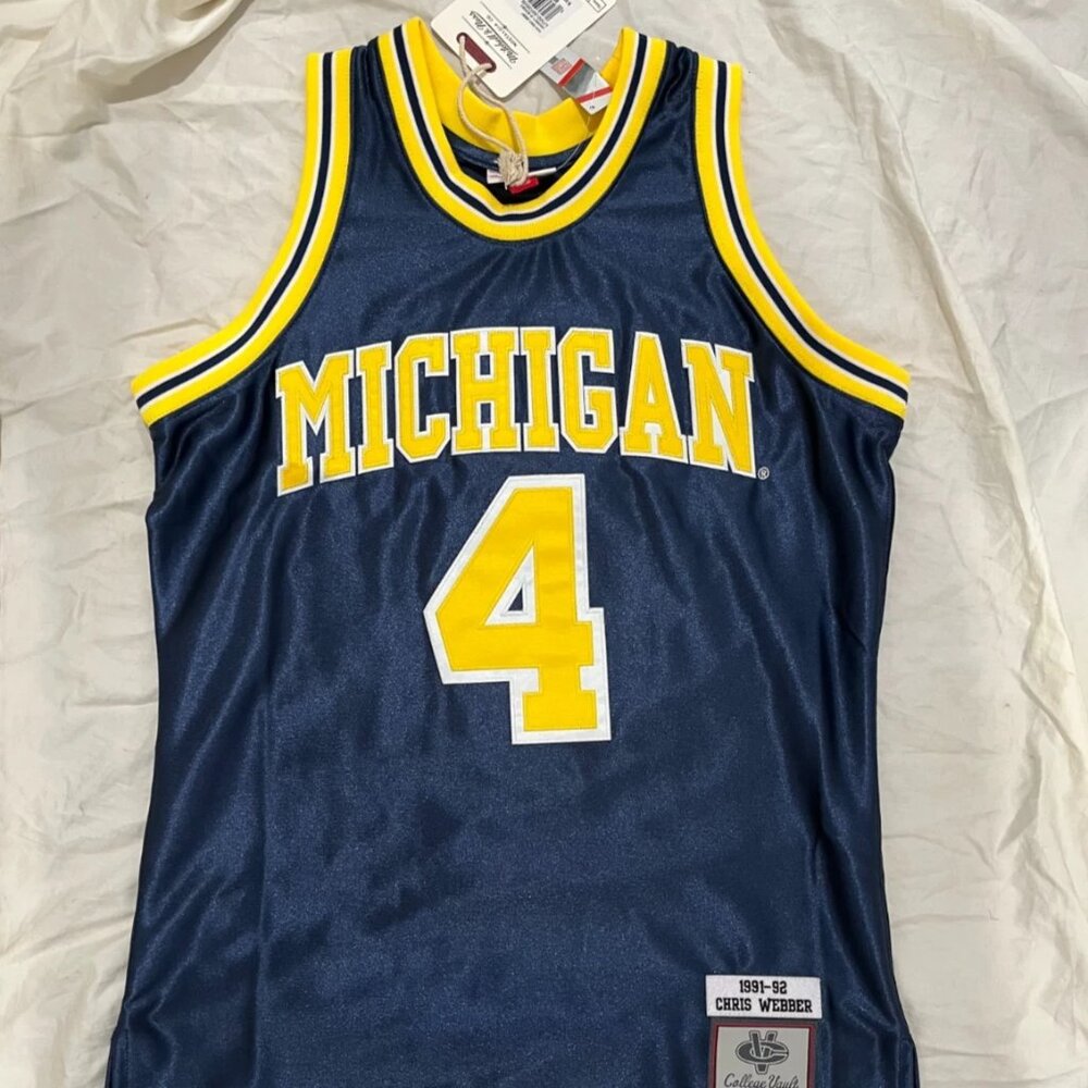 Chris Webber Michigan Jersey Home AUTHENTIC